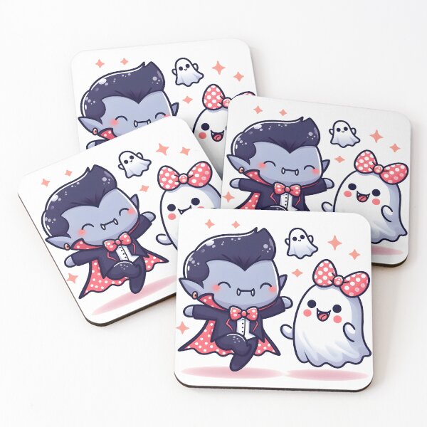 Item preview, Kawaii Whimsical Vampire With Polka Dot Bow designed and sold by CanvasCutie.