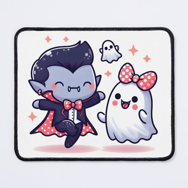 Item preview, Kawaii Whimsical Vampire With Polka Dot Bow designed and sold by CanvasCutie.