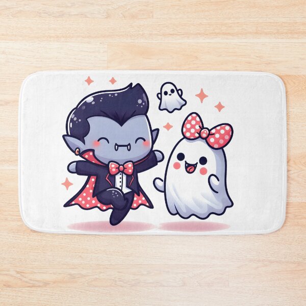 Item preview, Kawaii Whimsical Vampire With Polka Dot Bow designed and sold by CanvasCutie.
