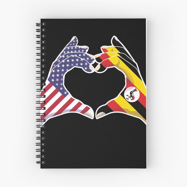 Item preview, Uganda Ugandan USA United States American America Love Heart Peace designed and sold by FlagX.
