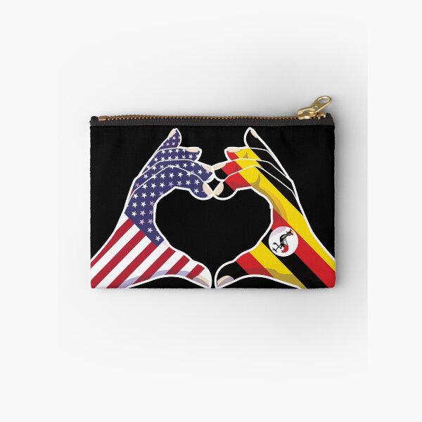 Item preview, Uganda Ugandan USA United States American America Love Heart Peace designed and sold by FlagX.