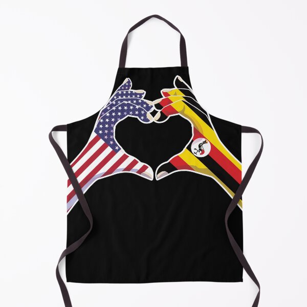 Item preview, Uganda Ugandan USA United States American America Love Heart Peace designed and sold by FlagX.