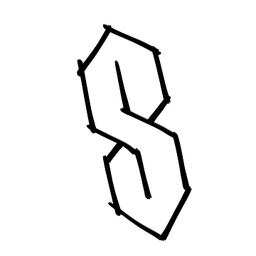 Artwork thumbnail, Cool S Drawing by Childish by Design
