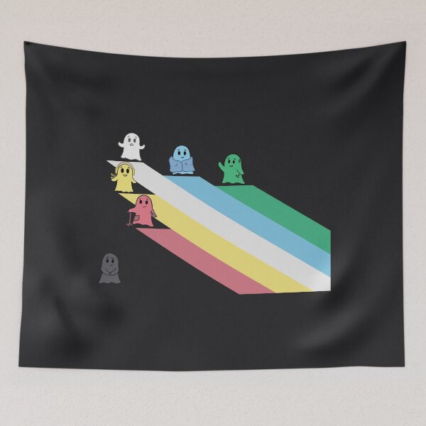 Artikelvorschau, Die Disability Pride-Flagge mit Geistern! entworfen und verkauft von flyre-flinnigan.