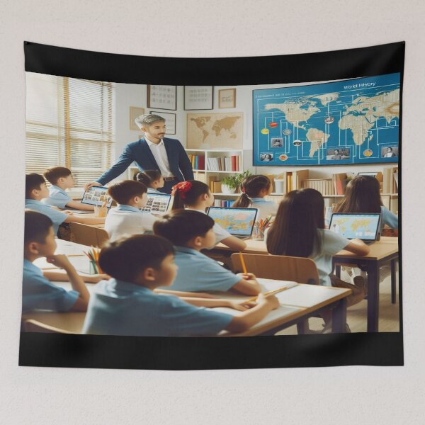 Item preview, Children People/Science Geography Inspired Wall Art and Puzzle_1 designed and sold by Cupideros.