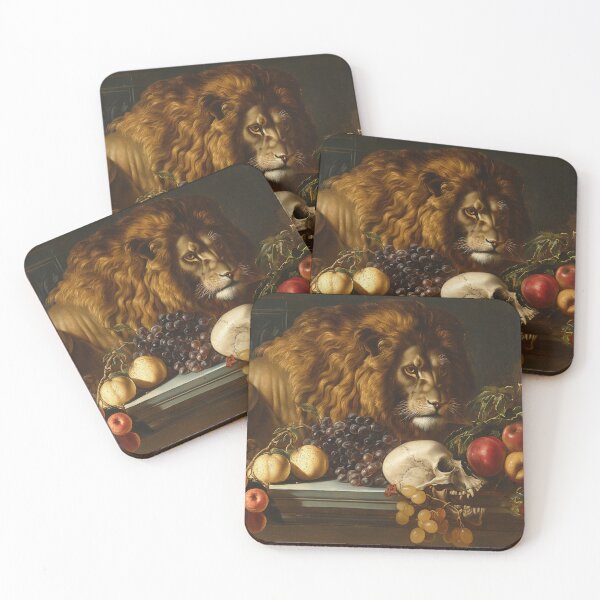 Item preview, Lion with Fruit and Skull Still Life designed and sold by plam50.