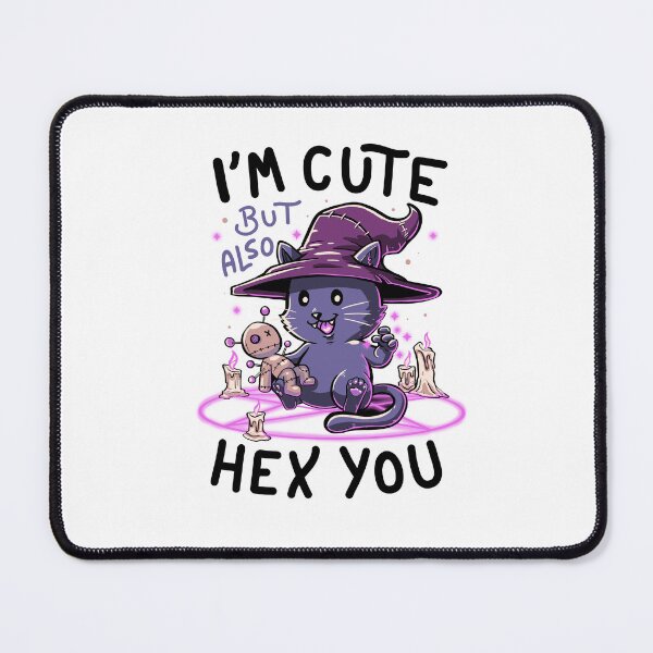 Item preview, I’m Cute But Also Hex You - Funny witch Evil Cat Gift designed and sold by koalateess.