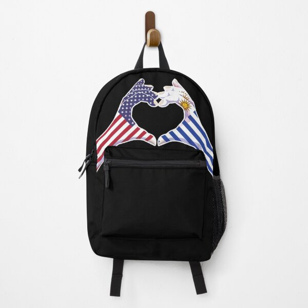 Item preview, Uruguay Uruguayan USA United States American America Love Heart Peace designed and sold by FlagX.