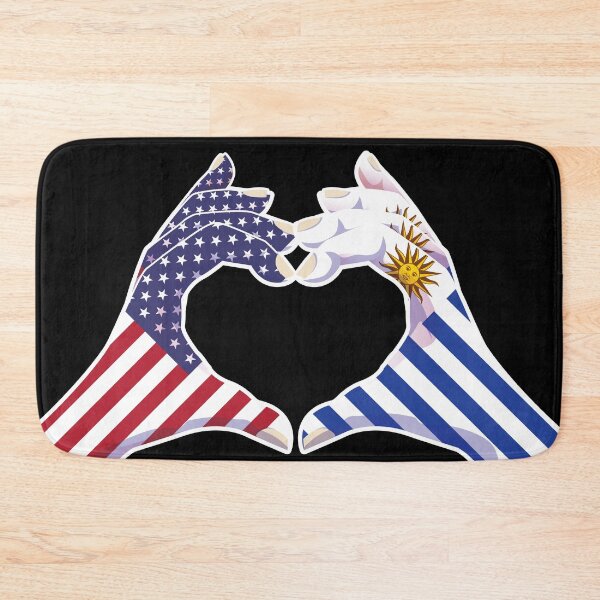 Item preview, Uruguay Uruguayan USA United States American America Love Heart Peace designed and sold by FlagX.