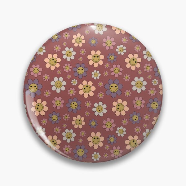 Item preview,  Retro Red Happy Daisy Daze Pattern designed and sold by ClaudiaFlores.