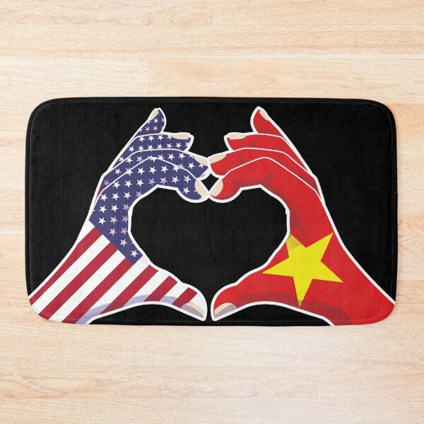 Item preview, Vietnamese Vietnam USA United States American America Love Heart Peace designed and sold by FlagX.