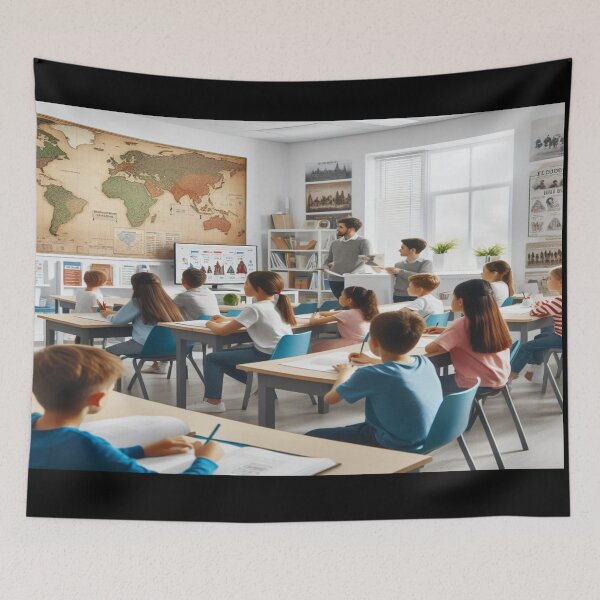 Item preview, Children People/Science Geography Inspired Wall Art and Puzzle_2 designed and sold by Cupideros.