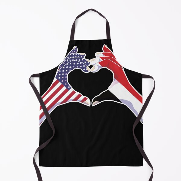 Item preview, Yemen Yemeni USA United States American America Love Heart Peace designed and sold by FlagX.