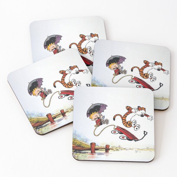 Item preview, Calvin and Hobbes Flying Red Wagon designed and sold by XXXLLEMONADE.