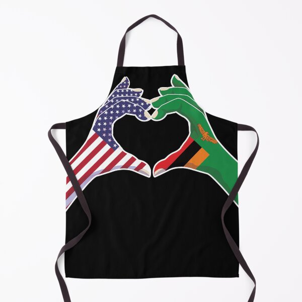 Item preview, Zambia Zambian USA United States American America Love Heart Peace designed and sold by FlagX.