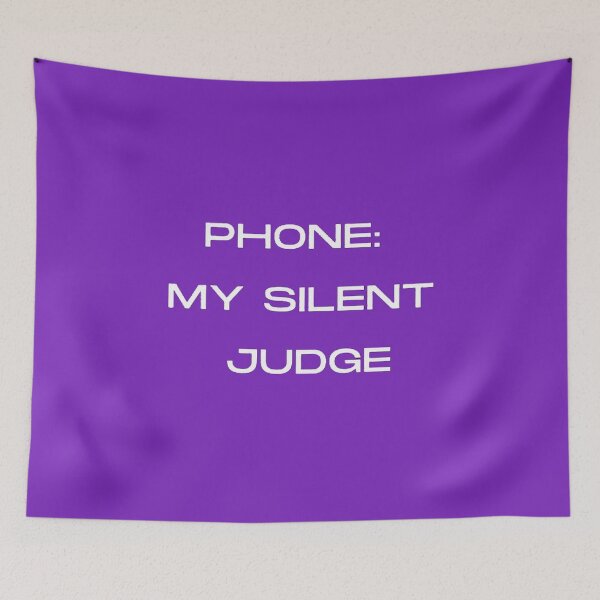 Item preview, Phone Case Verdict The Silent Judge in Your Pocket designed and sold by ArtComixHaven.