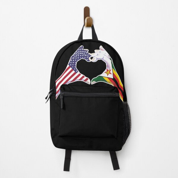 Item preview, Zimbabwe Zimbabwean USA United States American America Love Heart Peace designed and sold by FlagX.