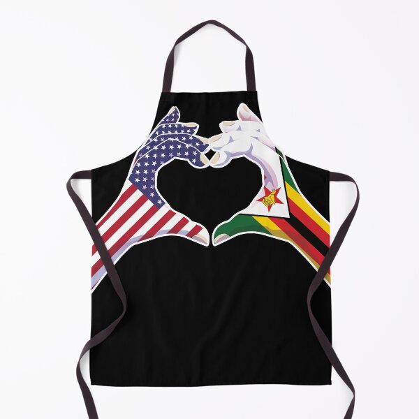 Item preview, Zimbabwe Zimbabwean USA United States American America Love Heart Peace designed and sold by FlagX.