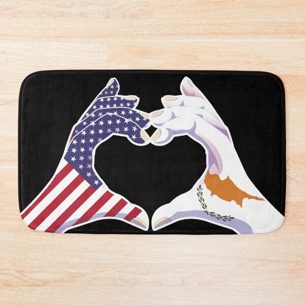Item preview, Cyprus Cypriot USA United States American America Love Heart Peace designed and sold by FlagX.