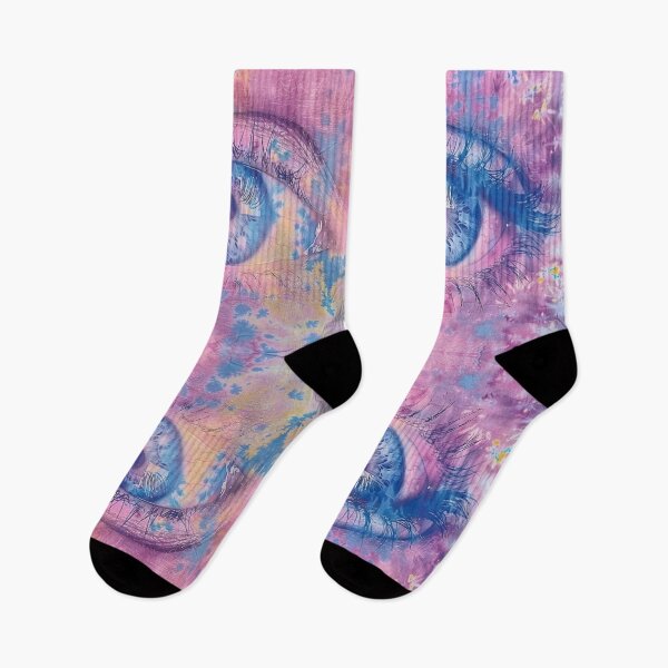 Item preview, Pink Psychedelic Tie Dye. Eyes. designed and sold by AnnDart.