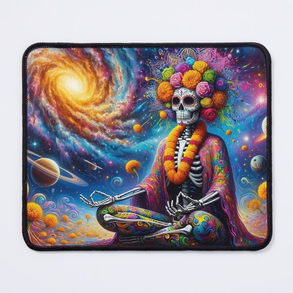 Item preview, Day of the Dead Meditation Marigold designed and sold by bunnyboiler.