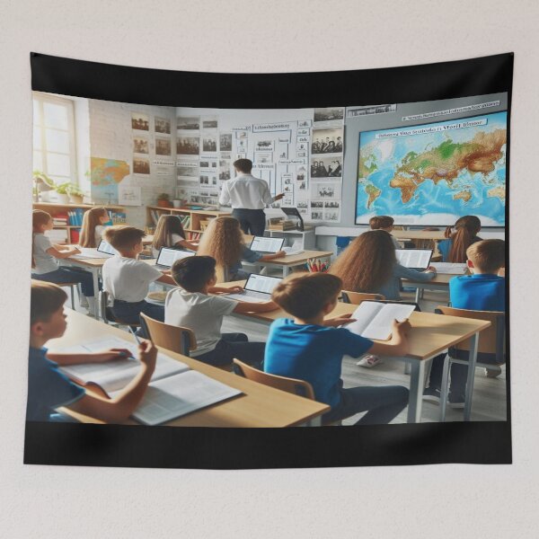 Item preview, Children People/Science Geography Inspired Wall Art and Puzzle_4 designed and sold by Cupideros.