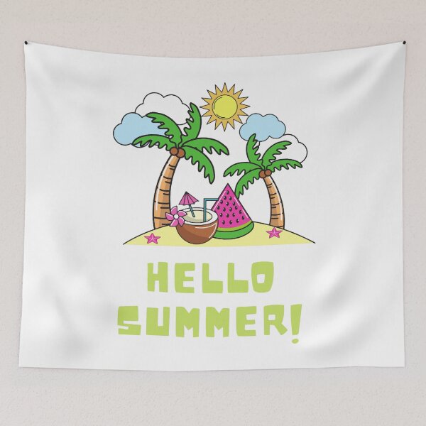 Item preview, Hello Summer designed and sold by IzettaBernade.