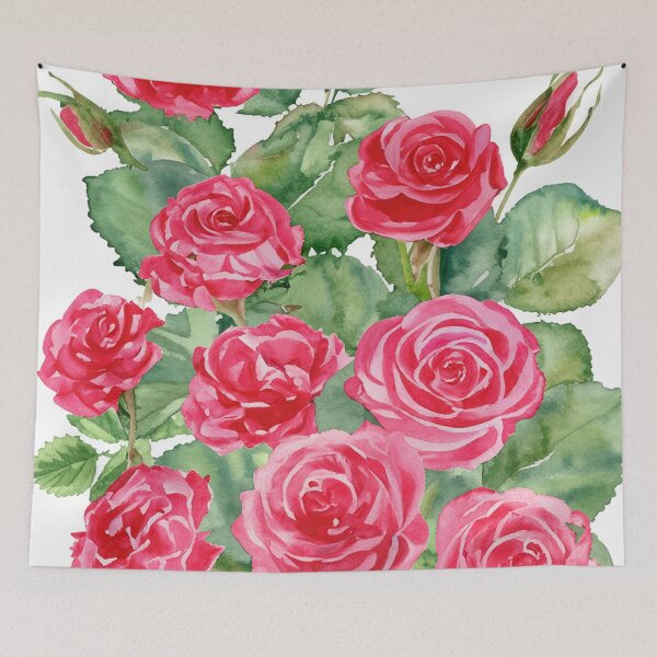 Item preview, Bouquet of Tea Roses - Watercolor designed and sold by LianaCreates.