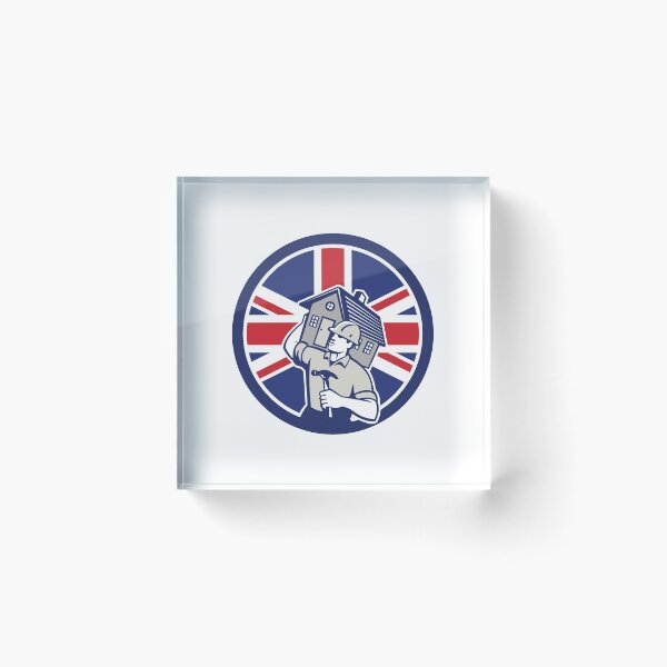 Item preview, British Building Contractor UK Flag Icon designed and sold by patrimonio.