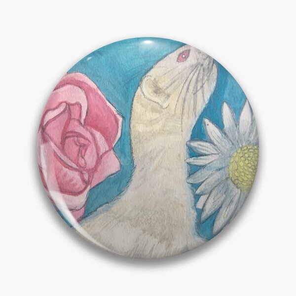 Item preview, Tinks in Summer -albino ferret designed and sold by TanyaSealeyArt.