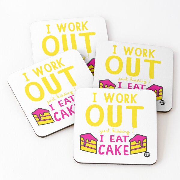 Item preview, I Work Out I Eat Cake designed and sold by TODD GOLDMAN.