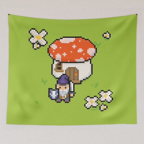 Item preview, Pixel Art Gnome Adventurer designed and sold by PixelCarvel.