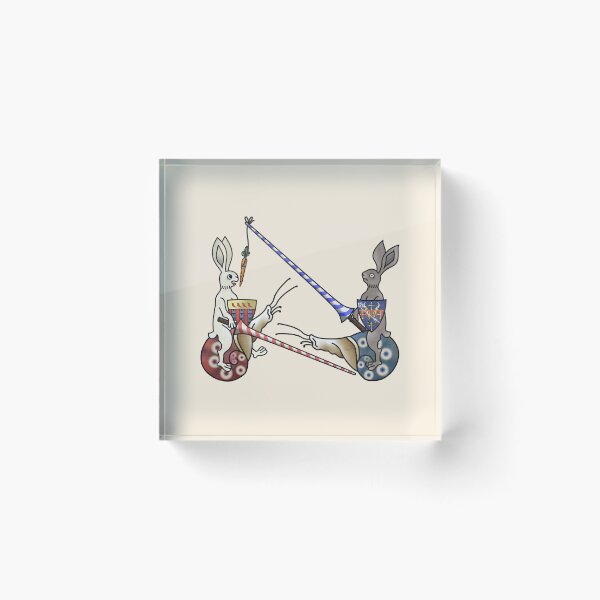 Item preview, Carrot and lance - jousting rabbits designed and sold by MargiKnights.