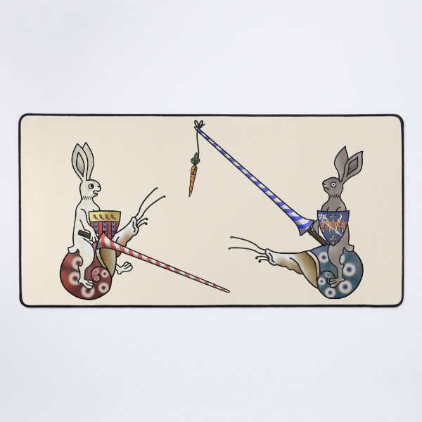 Item preview, Carrot and lance - jousting rabbits designed and sold by MargiKnights.