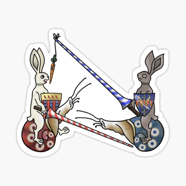 Artikel-Vorschau von Karotte und Lanze – Kaninchen im Turnier, designt und verkauft von MargiKnights.