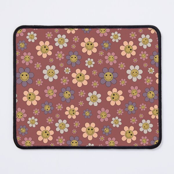 Item preview, Retro Red Happy Daisy Daze Pattern designed and sold by ClaudiaFlores.