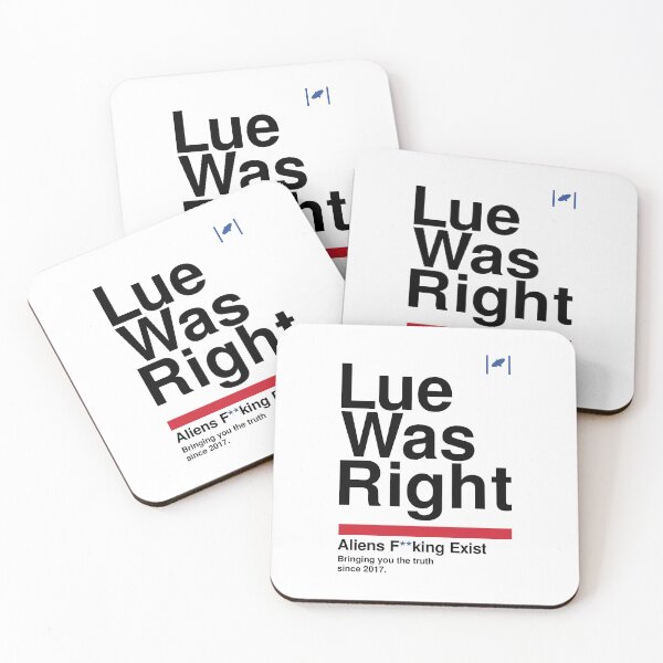 Item preview, Lue Was Right - Black Text designed and sold by Dan Zetterström.