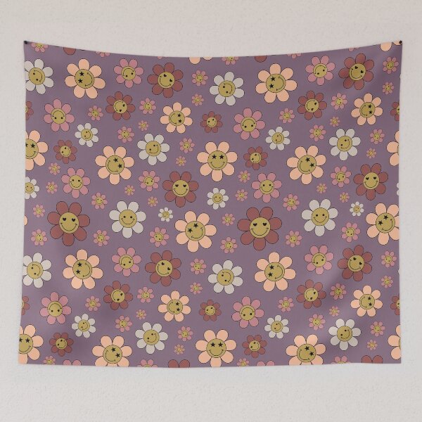 Item preview, Funky Lilac Happy Daisy Daze Pattern designed and sold by ClaudiaFlores.