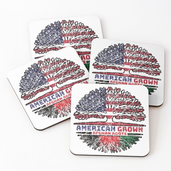 Item preview, Afghanistan Afghan US American USA United States Tree Roots Flag designed and sold by FlagX.
