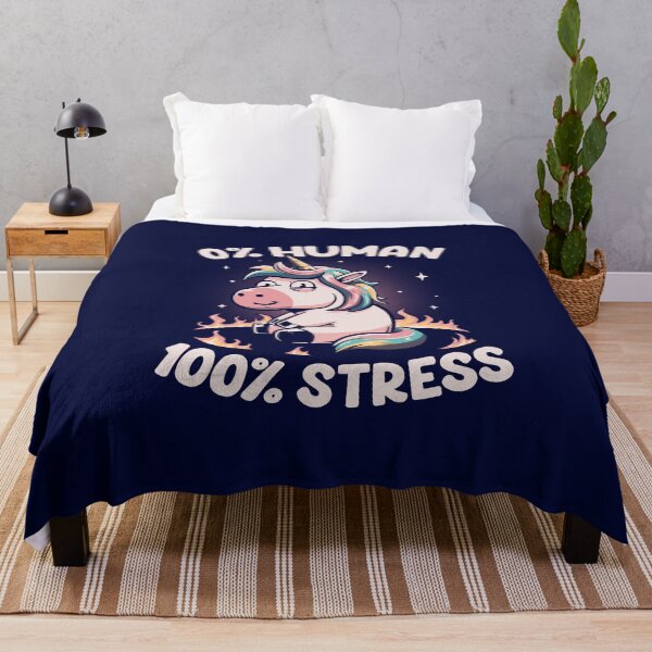 Item preview, Not Human Just Stressed - Funny Unicorn Gift designed and sold by koalateess.