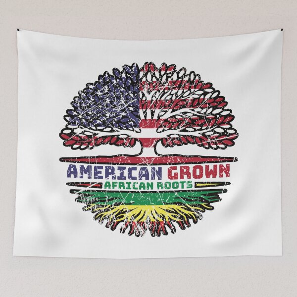 Item preview, Africa African US American USA United States Tree Roots Flag designed and sold by FlagX.