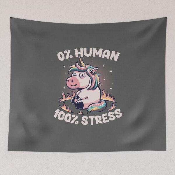 Item preview, Not Human Just Stressed - Funny Unicorn Gift designed and sold by koalateess.