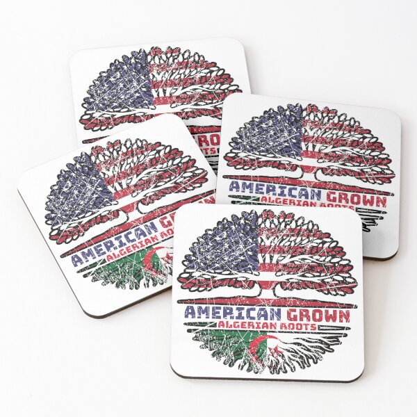 Item preview, Algeria Algerian US American USA United States Tree Roots Flag designed and sold by FlagX.