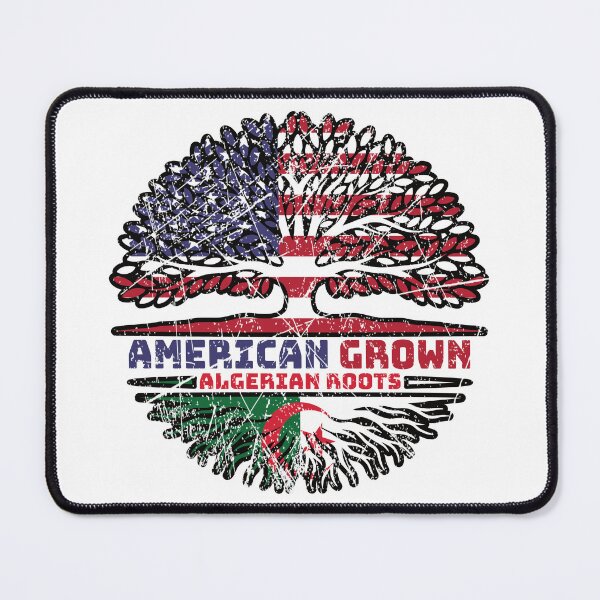 Item preview, Algeria Algerian US American USA United States Tree Roots Flag designed and sold by FlagX.