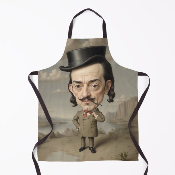 Aperçu de l'œuvre Portrait de Dali d'art Lowbrow créée et vendue par Makcre.