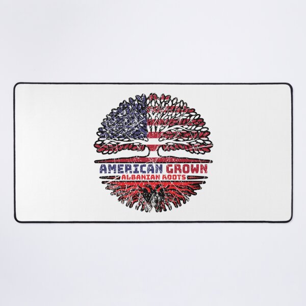 Item preview, Albanian Albania US American USA United States Tree Roots Flag designed and sold by FlagX.