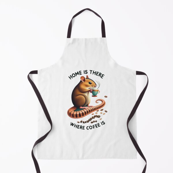 Item preview, home is where the coffee is cute small rodents designed and sold by BlueGoldArt.