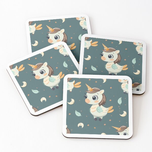 Item preview, Charming Pegasus Unicorn Among Whimsical Moons designed and sold by PICbyFemke.
