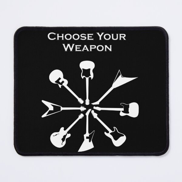 Item preview, Choose Your Weapon-Guitars White designed and sold by RockitBaby.