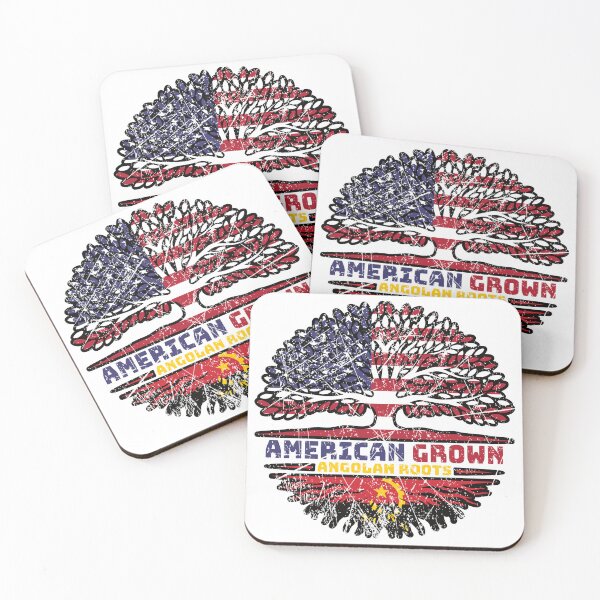 Item preview, Angola Angolan US American USA United States Tree Roots Flag designed and sold by FlagX.